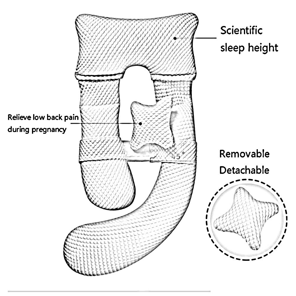 **Pregnancy Body Pillow with Adjustable Belt - Maternity Support for Back, Hips, Legs & Belly - Detachable & Washable Cotton Cover - Ideal for Sleeping, Nursing & Comfort During Pregnancy**