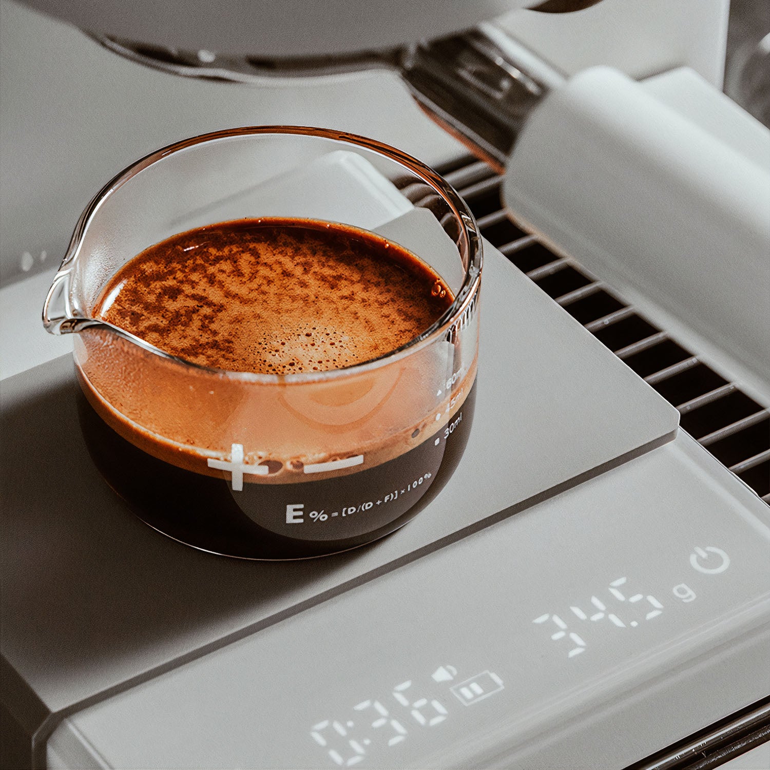 Precision Espresso Shot Glass with Measuring Scale - Perfect for Coffee Brewing, Cocktail Mixing & Kitchen Measuring