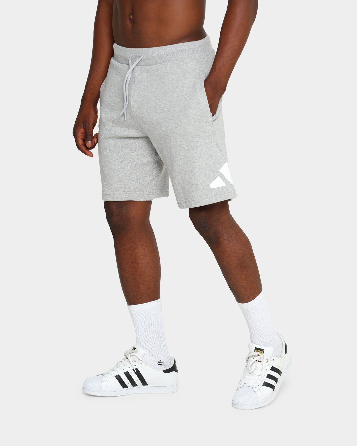 Adidas Men's Running Shorts - Grey Heather - Lightweight & Breathable for Gym, Jogging & Outdoor Sports
