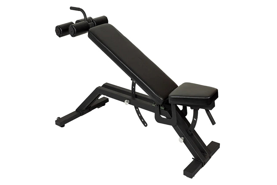 Warrior Commercial Ab Crunch Decline Bench for Home Gym - Adjustable Workout Bench for Core & Abs Training - Perfect for Strength Training & Fitness Enthusiasts