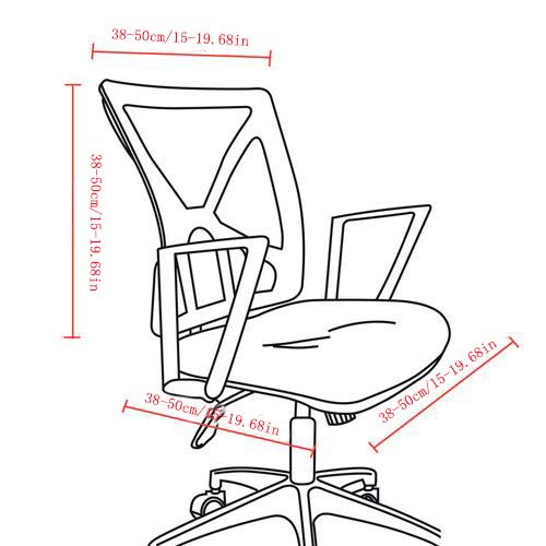BestMemories Universal Stretch Office Chair Cover - Washable Computer Chair Slipcover for Home & Office - Fits Most Swivel & Rotating Chairs (Home Office, Gaming, Study Room)