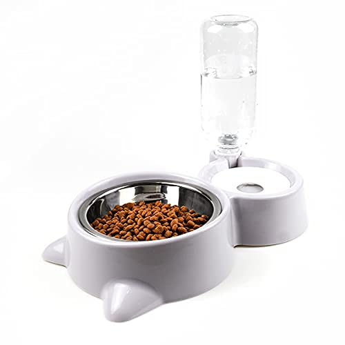 Stainless Steel Dog & Cat Food and Water Bowl Set - Non-Slip, No Spill Pet Bowls for Small Dogs & Cats - Perfect for Home, Travel, and Outdoor Use