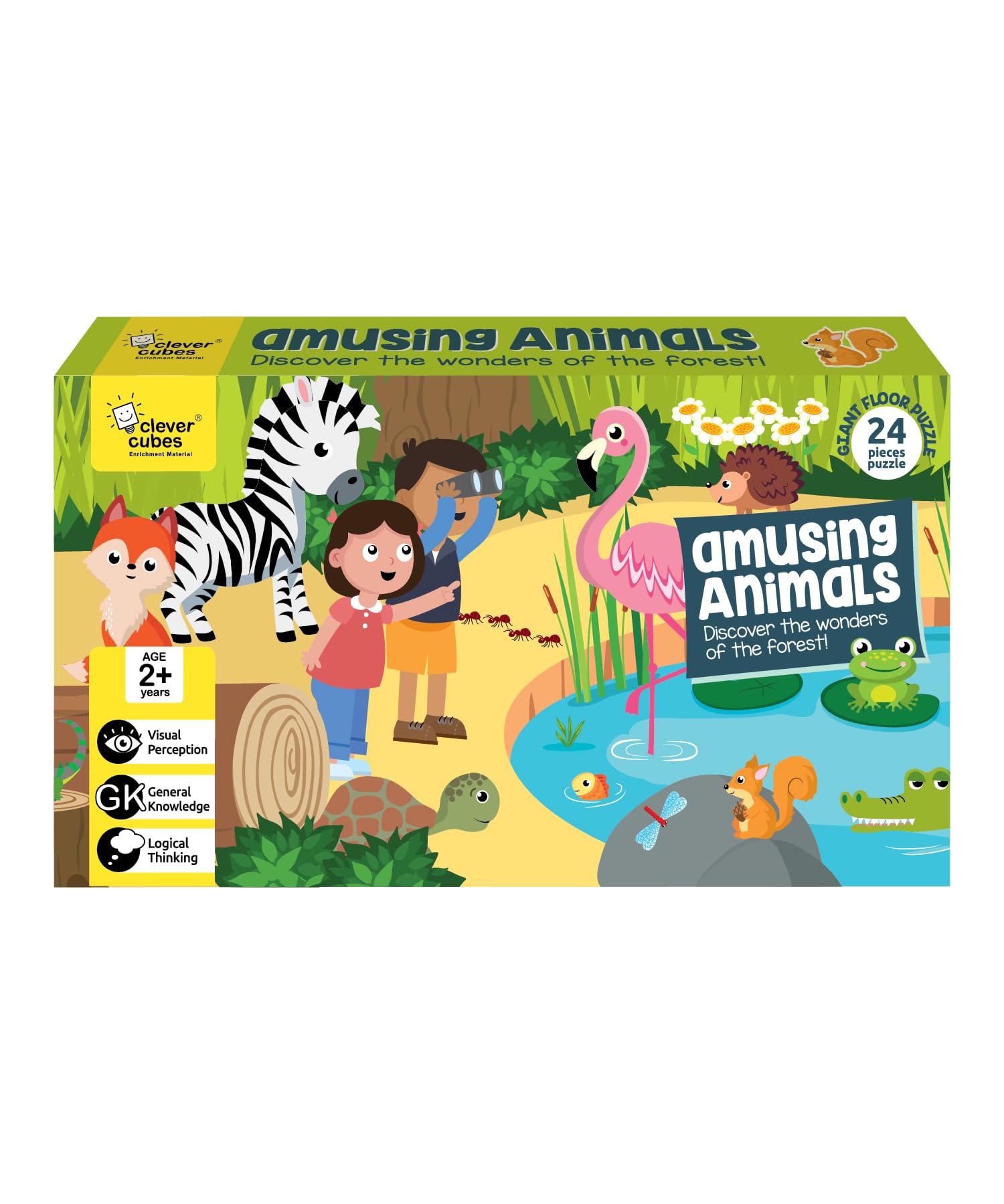 Clever Cubes Amusing Animals - Fun & Educational Activity Games for Kids | Perfect Birthday Party Favors, Classroom Rewards & Learning Gifts