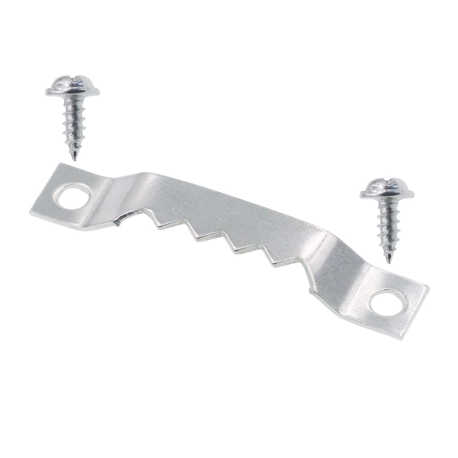 50 Pack Silver Sawtooth Picture Hangers with Screws - Heavy Duty Picture Hanging Hooks for Paintings, Photo Frames, Artwork, Clocks & Home Decor - Perfect for Gallery Walls & DIY Home Improvement Projects