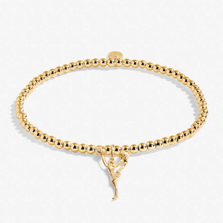 Cheerleader Charm Bracelet - Stylish & Motivational Jewelry for Women - Perfect for Sports Games, Gifts & Everyday Wear