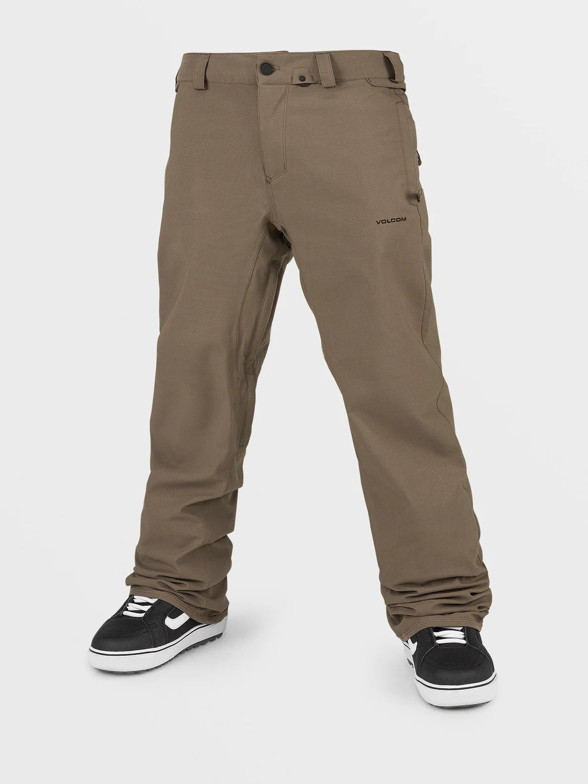 Volcom 2024 Freakin Snow Chino Pants for Men - Waterproof Winter Snowboard Pants, Insulated Ski Trousers (Teak Color) - Perfect for Snowboarding, Skiing & Cold Weather Outdoor Activities