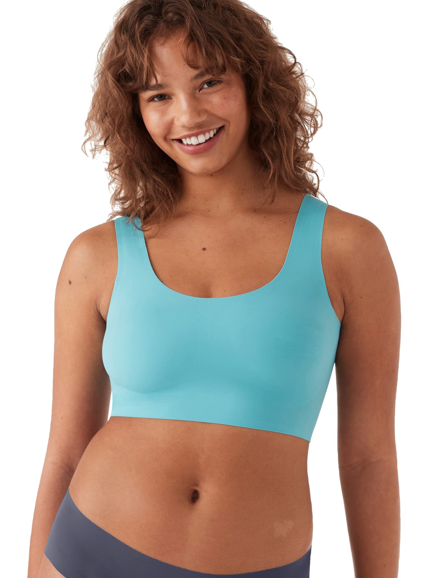 True & Co Women's True Body Scoop Neck Bra - Wireless Comfort Bra for Everyday Wear, Seamless Underwire-Free Support, Perfect for Yoga, Work & Lounge