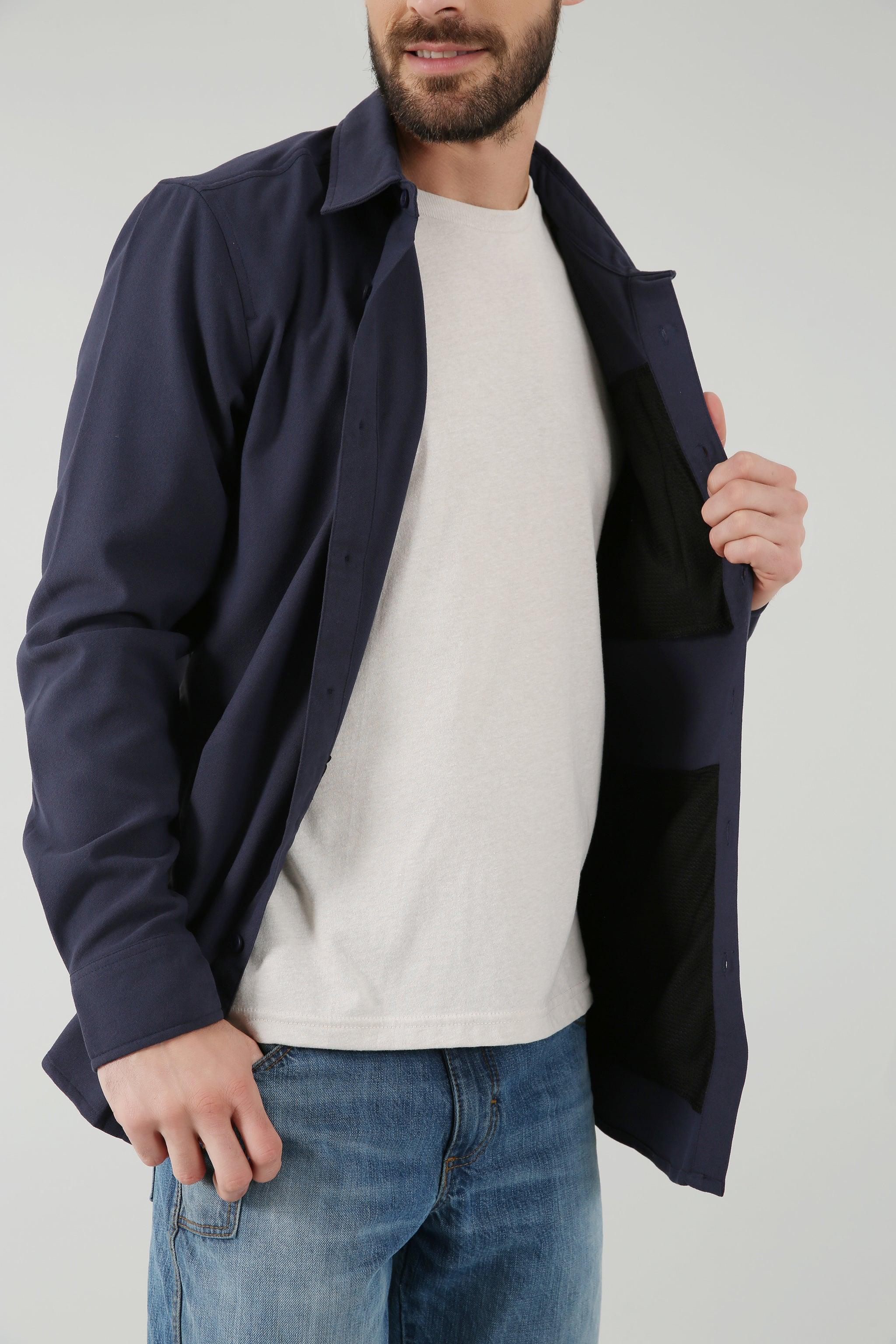 Men's Hart Shirt Jacket - Lightweight Casual Button-Up Shirt with Chest Pocket | Perfect for Outdoor Adventures, Work & Everyday Wear