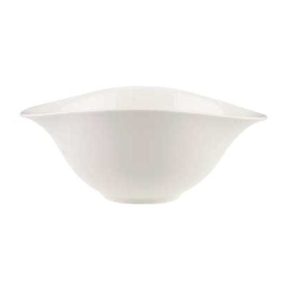 Villeroy & Boch Dune 27 Oz Deep Coupe Bowl - Set of 6 White Porcelain Soup & Cereal Bowls for Dining, Entertaining & Everyday Use