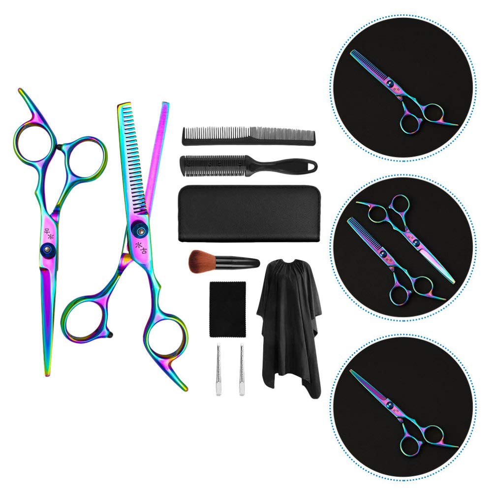 Professional Hair Cutting Scissors Kit - Barber Shears, Flat Scissors & Hair Clippers for Salon & Home Use | Complete Hairdressing Equipment Set for Stylists & DIY Haircuts