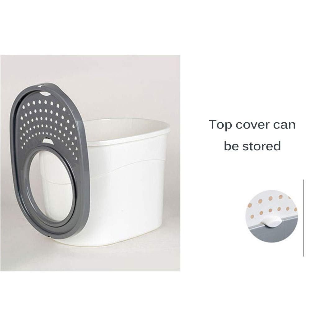 Large Cat Litter Box with Low Entry & Lid - Modern Hidden Litter Box for Big Cats - Includes Cat Litter Scoop - Perfect for Home, Apartment & Multi-Cat Households