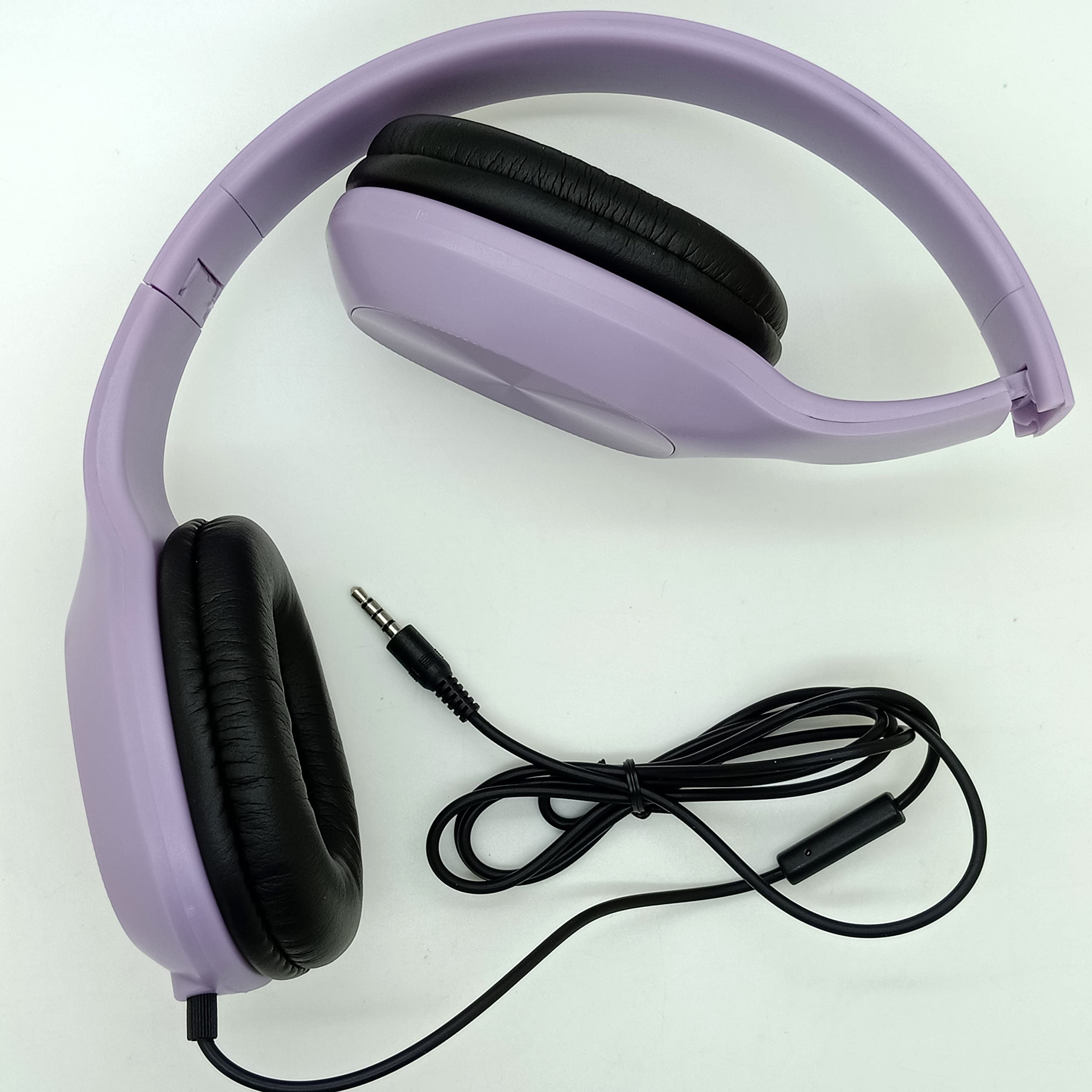 Noise Cancelling Headphones for Students - Durable Kids Headphones with Microphone, Unbreakable Design, Comfortable Fit (Purple) - Perfect for Online Classes, Studying & Gaming
