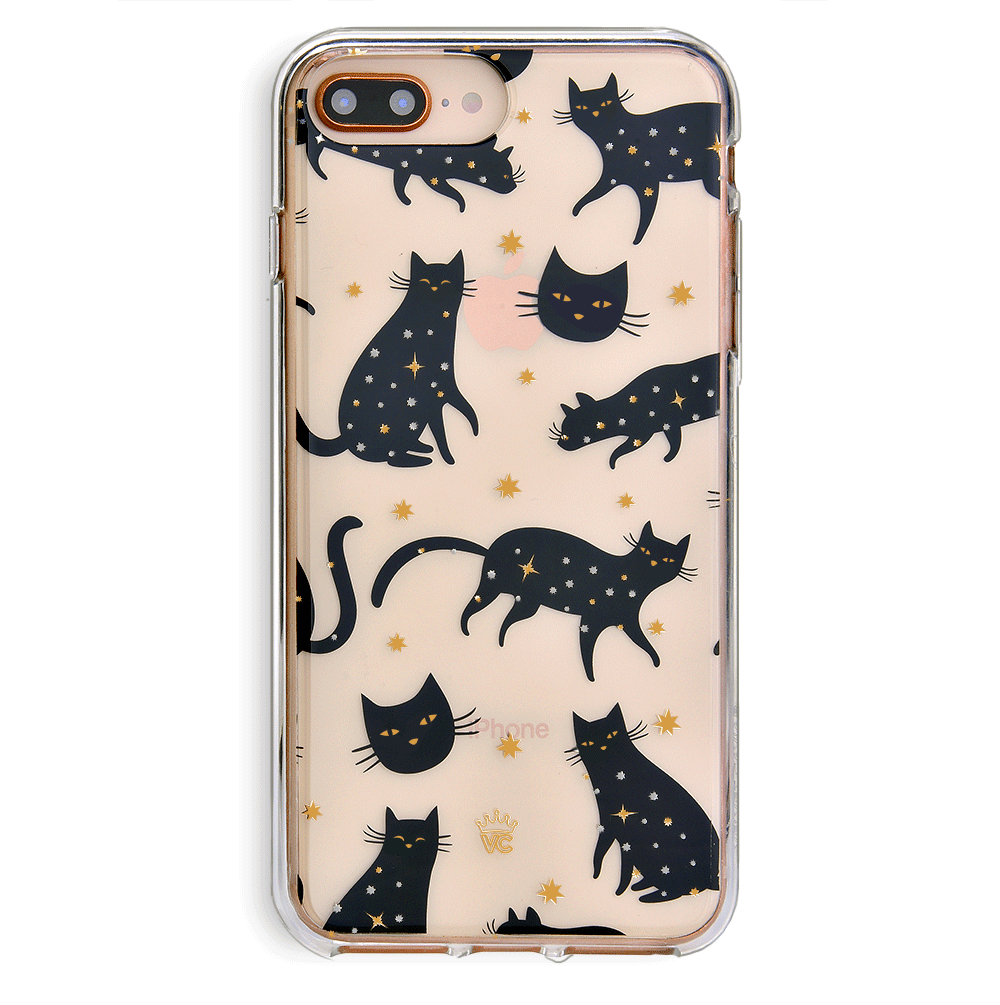 Black Cat Clear iPhone Case - Slim Protective Cover for iPhone [Model] - Cute & Durable Phone Case for Everyday Use