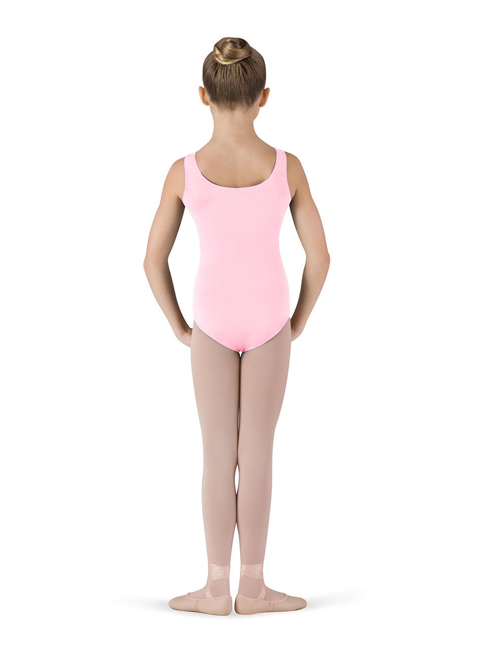Bloch Girls Dance Leotard with Tutu - Scoop Front & Back Tank Top, Candy Pink, Size 14 - Perfect for Ballet Class, Recitals & Dance Performances