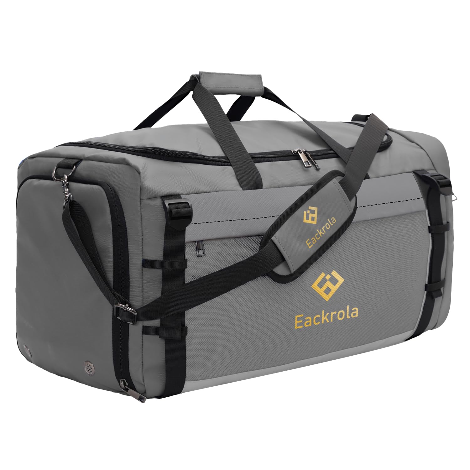 Eackrola Large 65L Sports Gym Bag for Men & Women - Lightweight Travel Duffel Bag with Wet Pocket & Shoe Compartment - Perfect for Gym, Travel, Sports & Workout Gear Storage