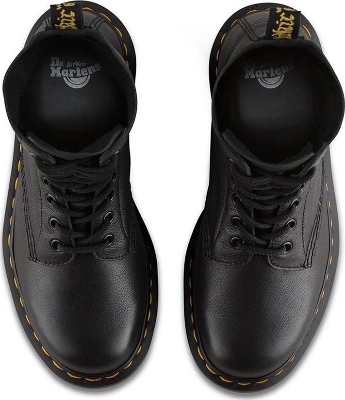 1490 Virginia 10-Eye Leather Combat Boots for Women - Vintage Style Lace-Up Ankle Boots | Perfect for Punk Fashion, Rock Concerts & Everyday Streetwear