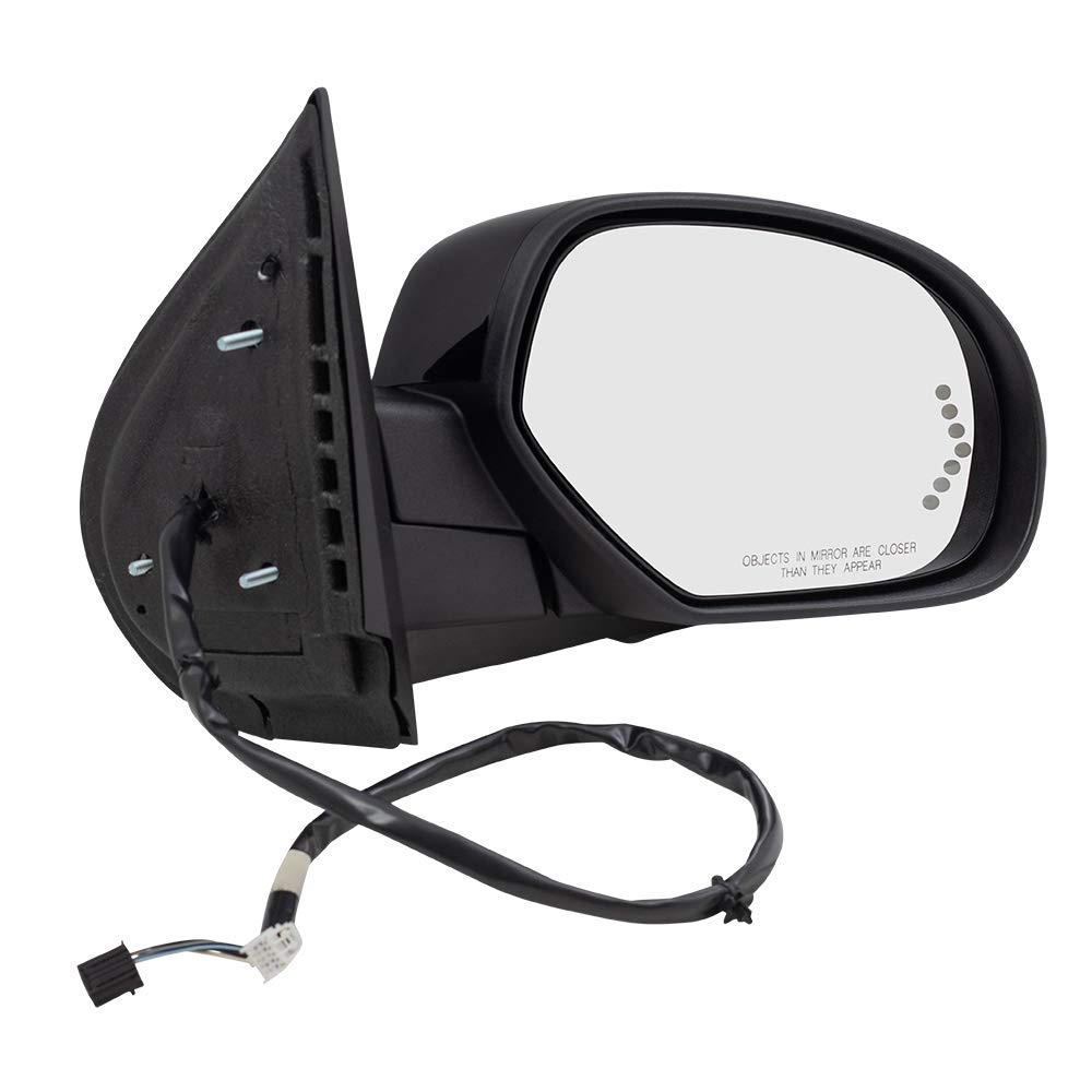 Brock Replacement Power Folding Heated Signal Memory Mirrors - Driver & Passenger Side Set - Compatible with 2007-2008 Chevy Silverado & GMC Sierra Pickup Trucks - Perfect for Winter Driving & Enhanced Safety