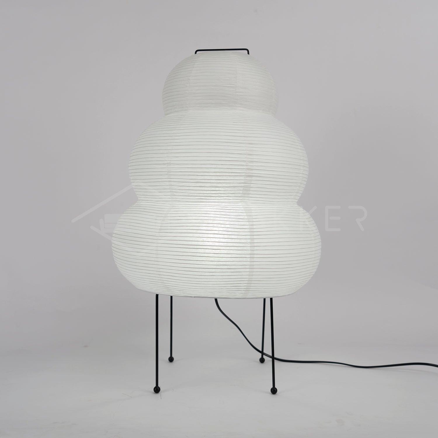 Akari Paper Table Lamp - Handmade Japanese Shoji Style Lighting for Bedroom, Living Room & Office - Warm Ambient Light for Relaxation & Decor