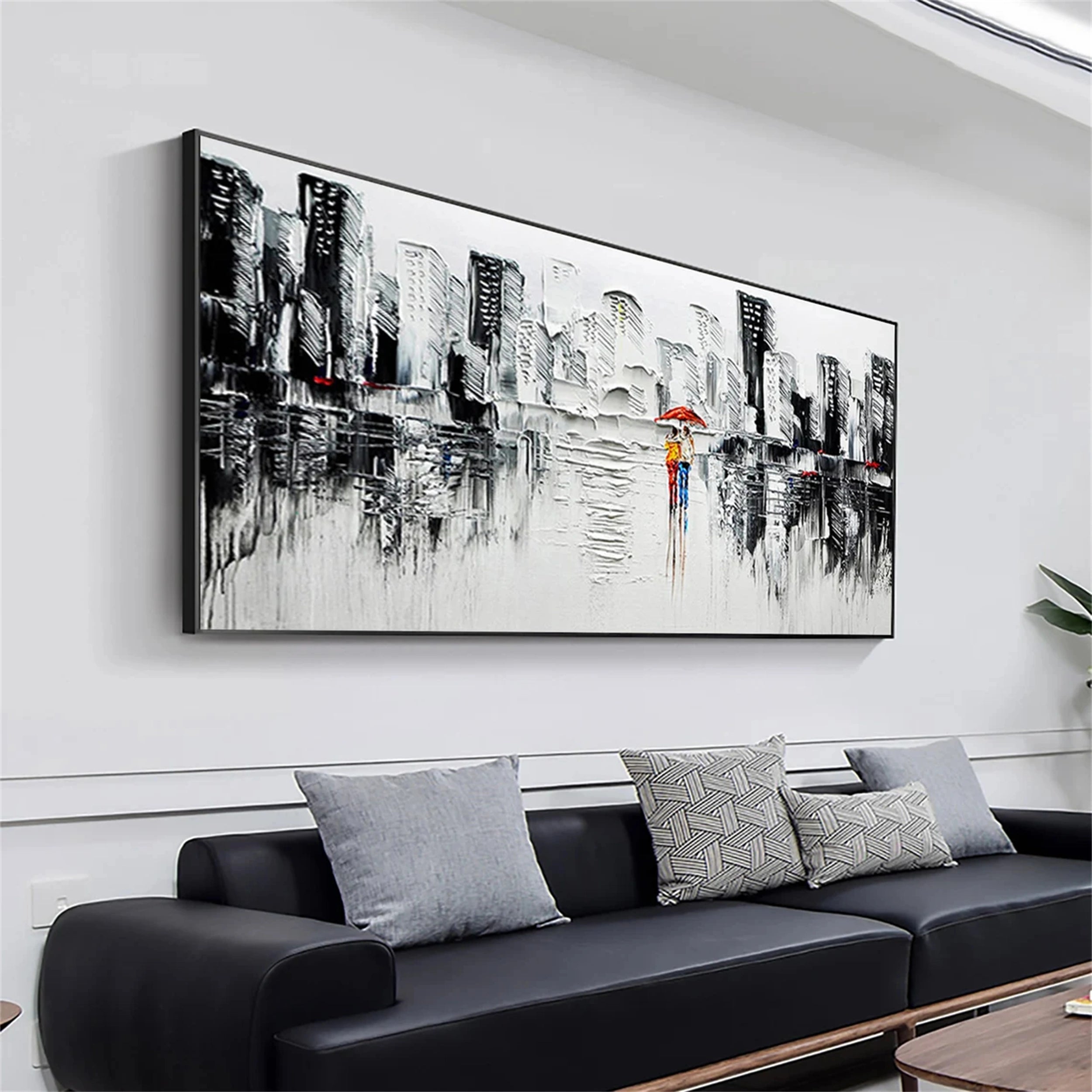 Urban Landscape Painting #UL 014 - Modern Wall Art for Home & Office Decor - Perfect for Living Room, Bedroom or Workspace