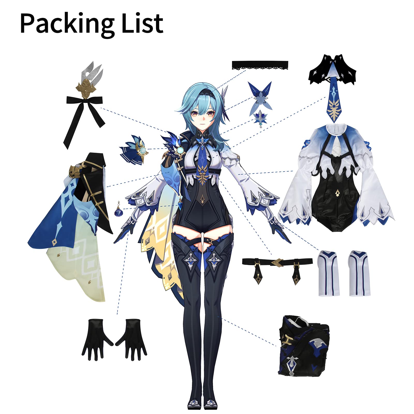 LTAKK Genshin Impact Cosplay Costume for Women - Anime Game Character Outfit | Perfect for Halloween, Conventions & Cosplay Events