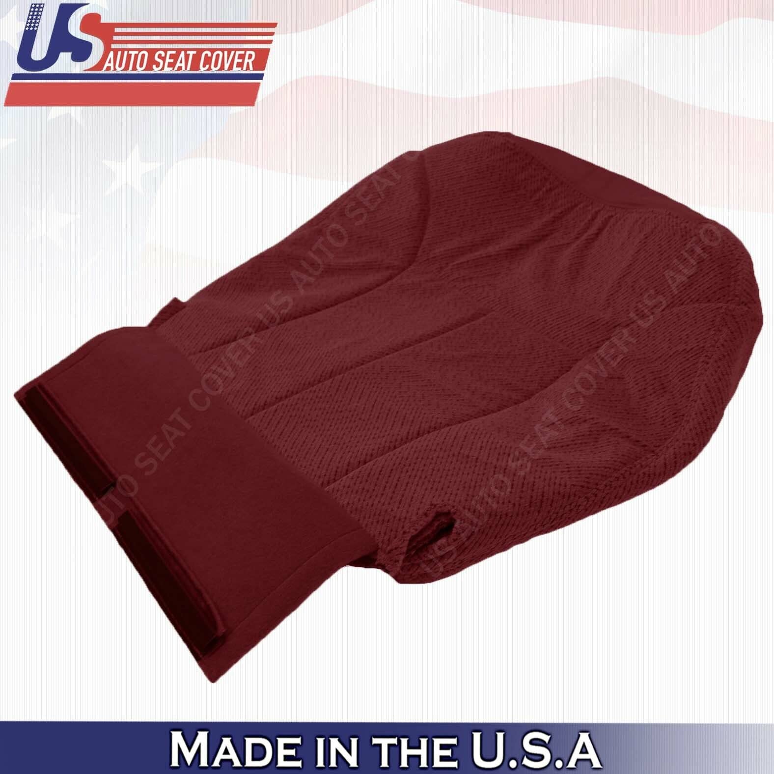 1995-1999 Chevy/GMC Truck Bottom Seat Covers - Driver & Passenger Side, Ruby Red Cloth | Durable & Comfortable for Daily Driving & Road Trips
