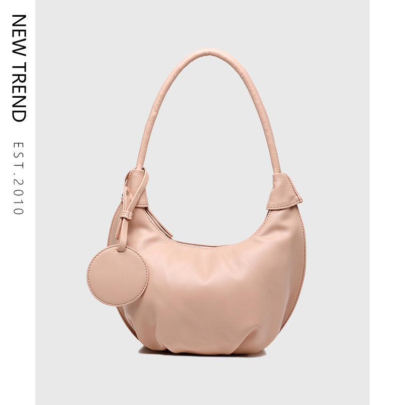 Vegan Leather Crossbody Bag for Women - Portable Underarm Shoulder Bag, Stylish & Versatile Dumpling Purse - Perfect for Travel, Shopping, and Everyday Use