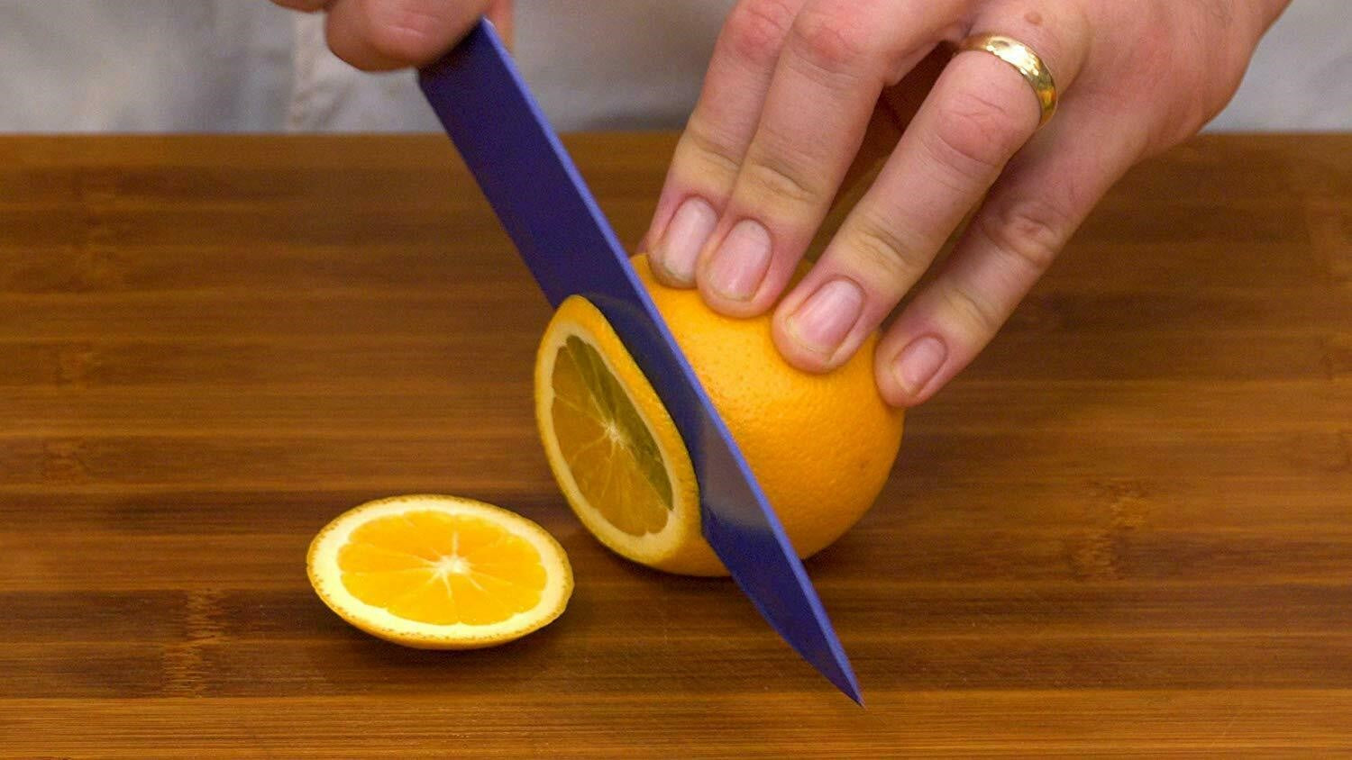 Premium Diamond Sharp Knife - Ultra Sharp Stainless Steel Kitchen Knife for Slicing, Dicing & Chopping - Perfect for Home Chefs, BBQ & Camping