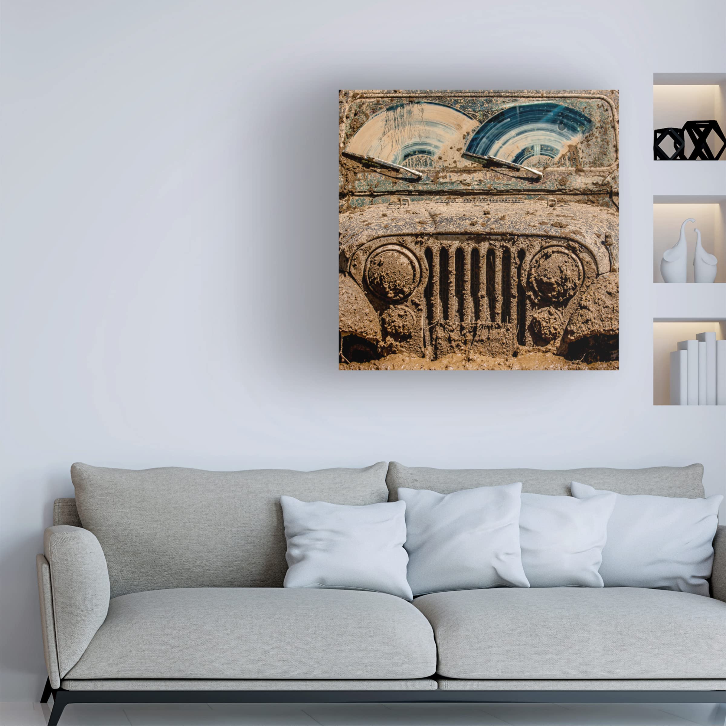 Jay Heiser 'After The Mudbog' Canvas Art Print - Trademark Fine Art Wall Decor for Living Room, Bedroom & Office
