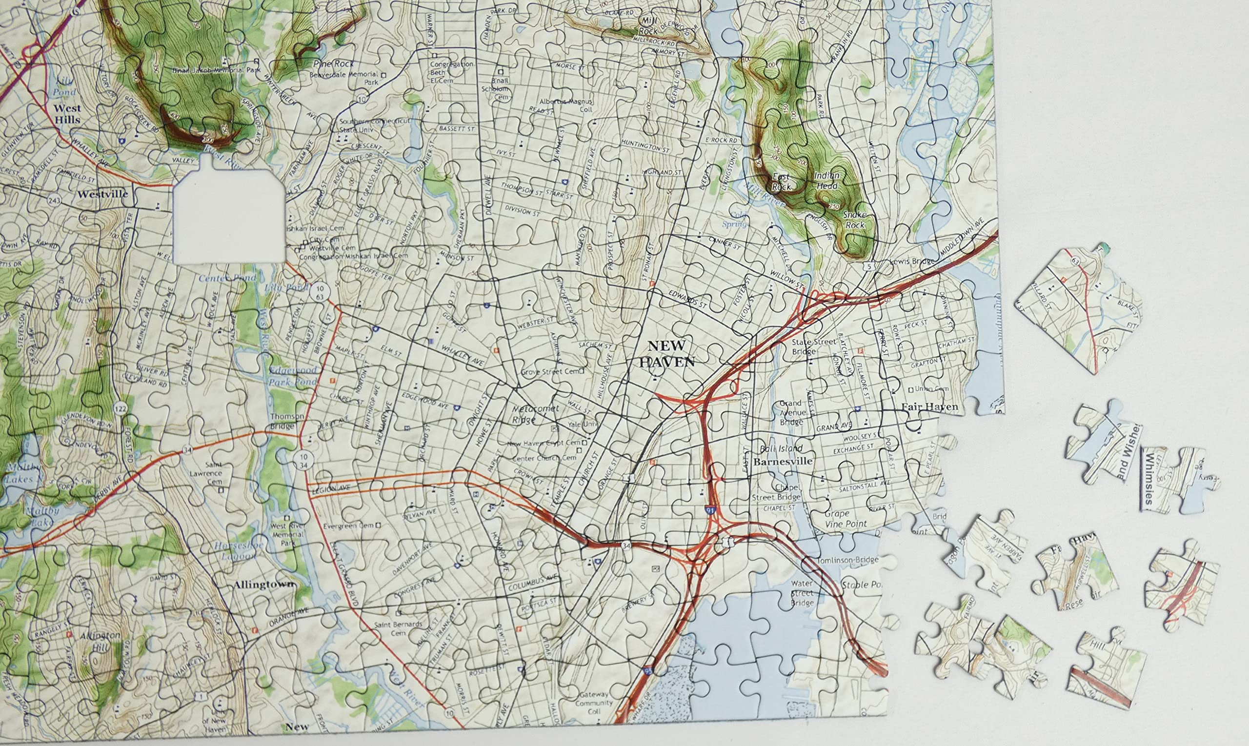 My Hometown Custom Map Jigsaw Puzzle - 400 Piece Personalized Housewarming Gift for Puzzle Lovers | Unique New Home & First Home Decor | Perfect for Family Game Nights & Memory Keepsakes