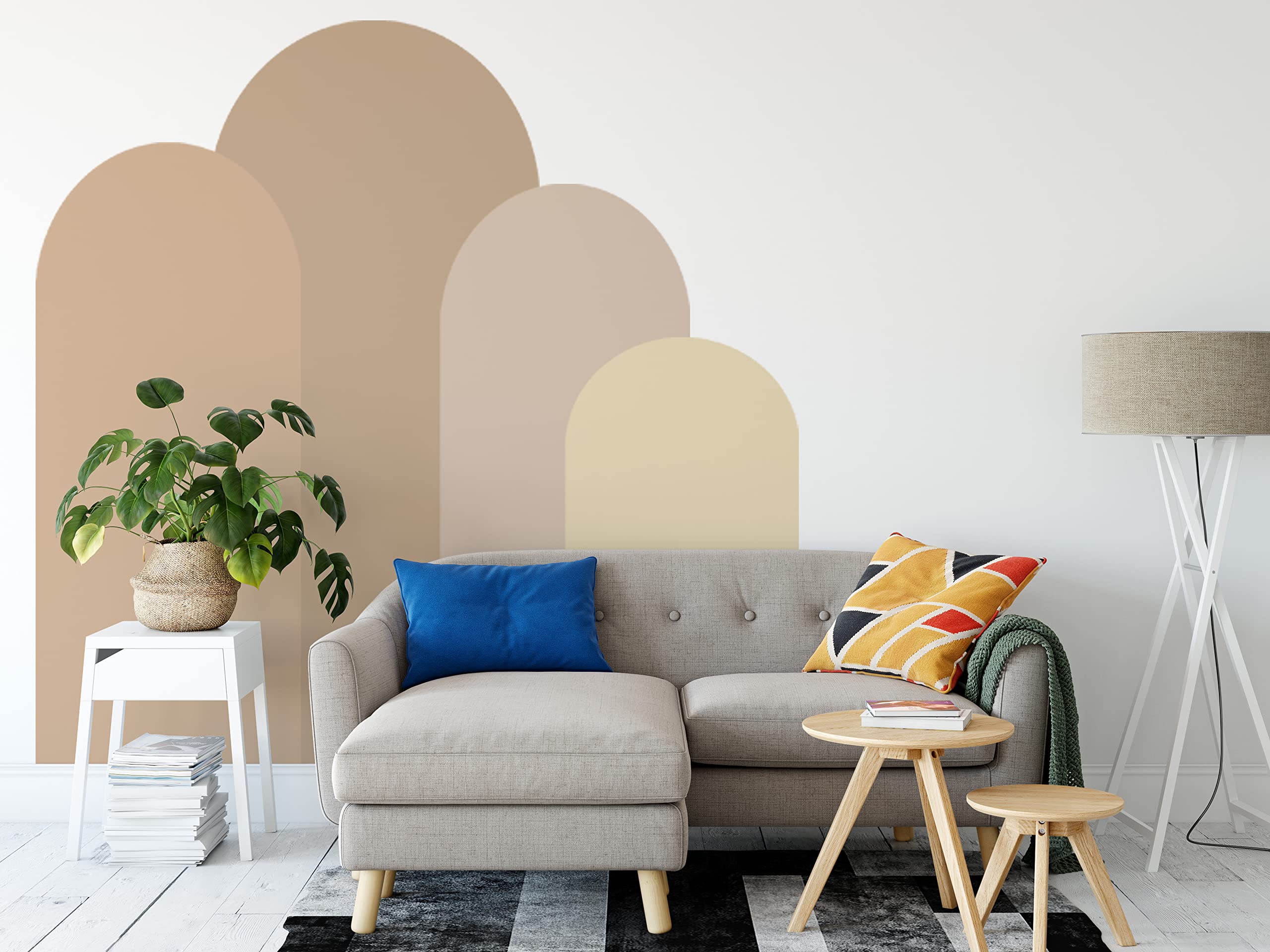 Large Arch Set - Minimalist Home Decor & Abstract Wall Decal for Modern Living Room, Bedroom or Office Wall Art