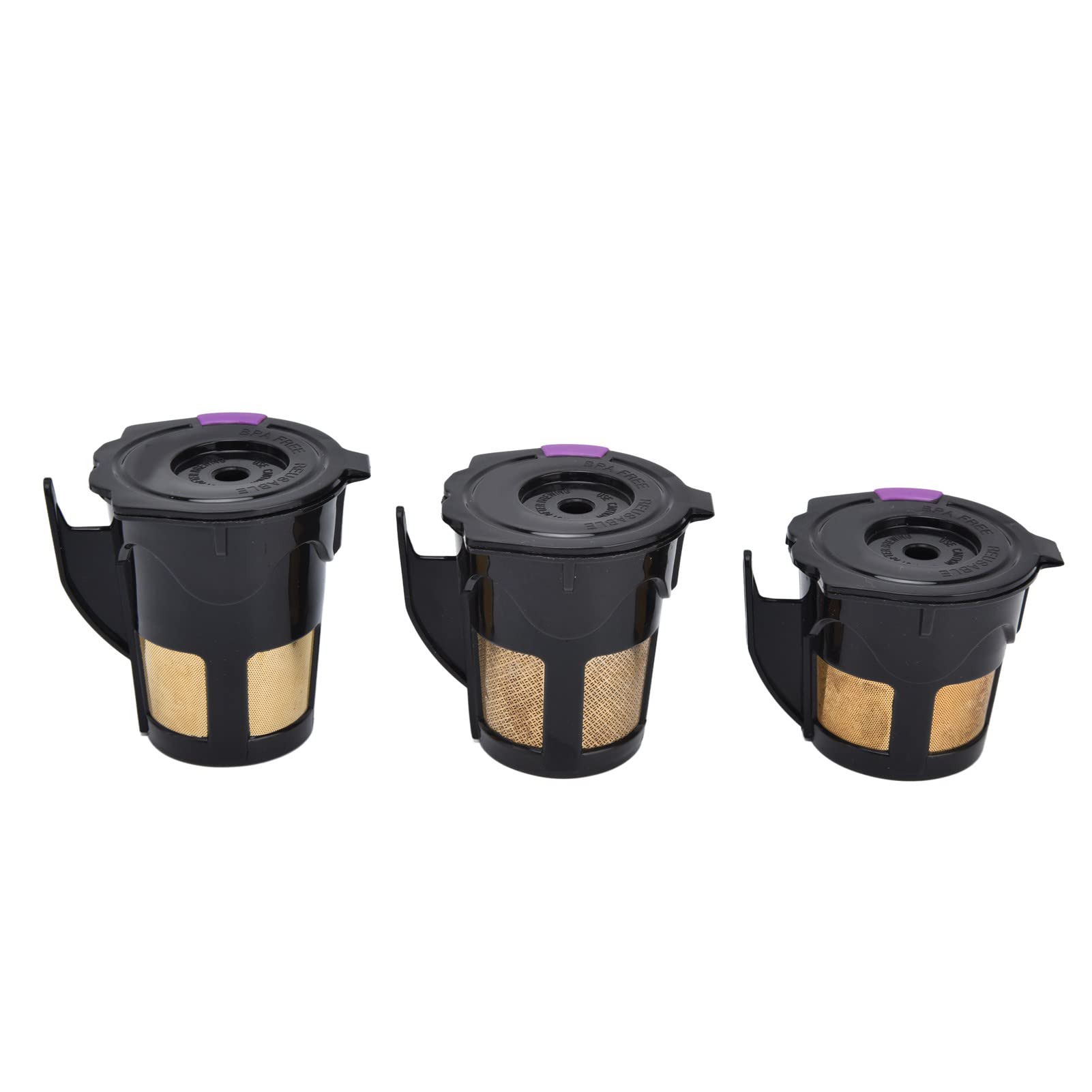 Premium Gold-Plated Refillable Coffee Capsules for K200 K300 K350 K360 K400 Machines - Compatible with Nespresso & Keurig - Perfect for Home, Office & Coffee Shops