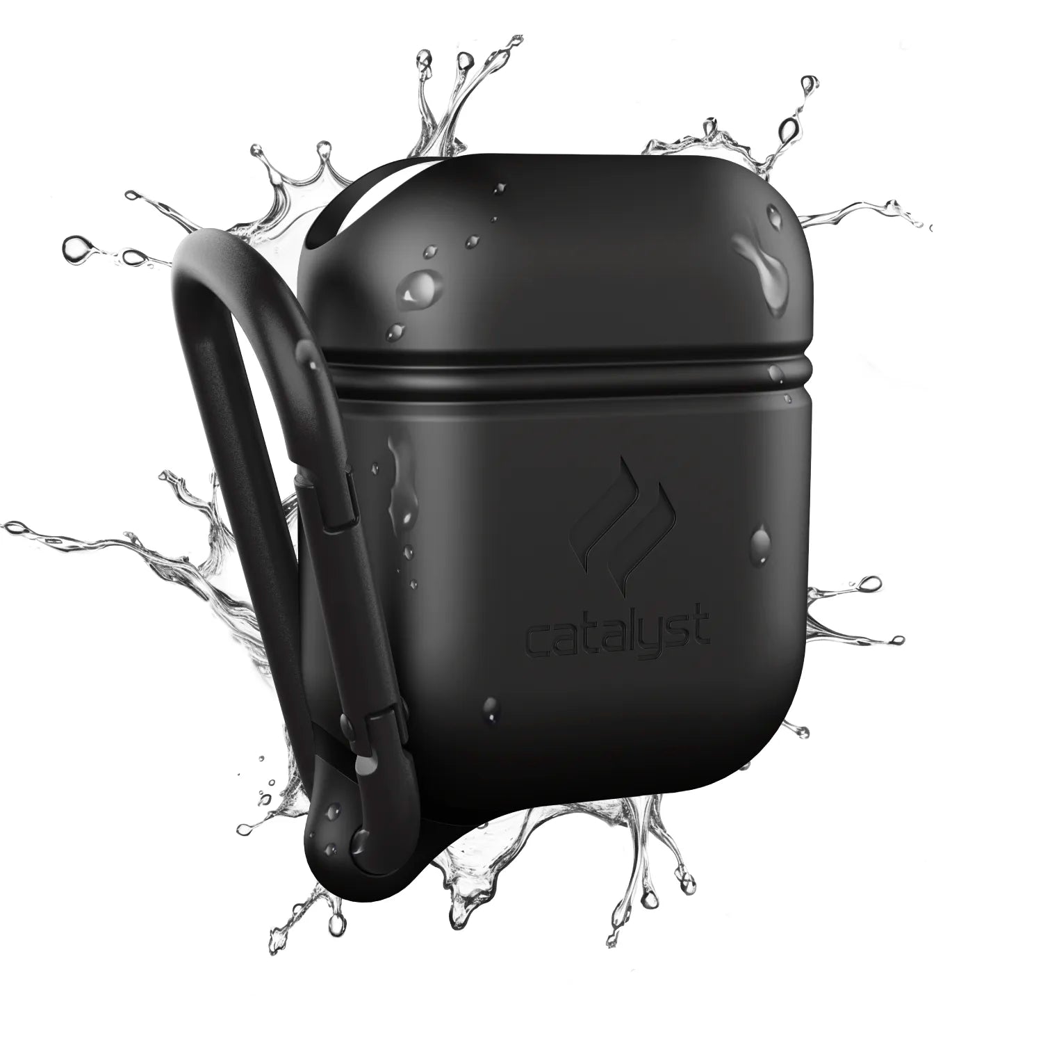 Waterproof Protective Case with Carabiner for AirPods 1st & 2nd Generation - Durable Cover for Gym, Running, Hiking & Outdoor Activities