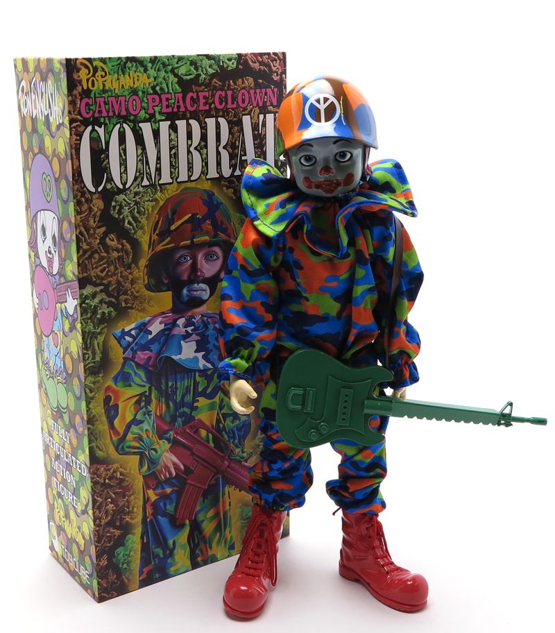 Ron English Combrat - Limited Edition Designer Art Toy for Collectors - Perfect for Home Decor, Office Display & Pop Culture Enthusiasts