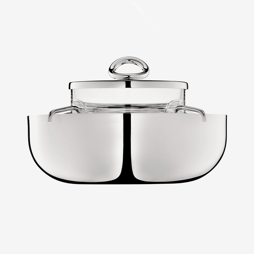 Christofle Vertigo Caviar Set - Silver Plated Caviar Spoon & Server - Elegant Tableware for Fine Dining & Gourmet Entertaining
