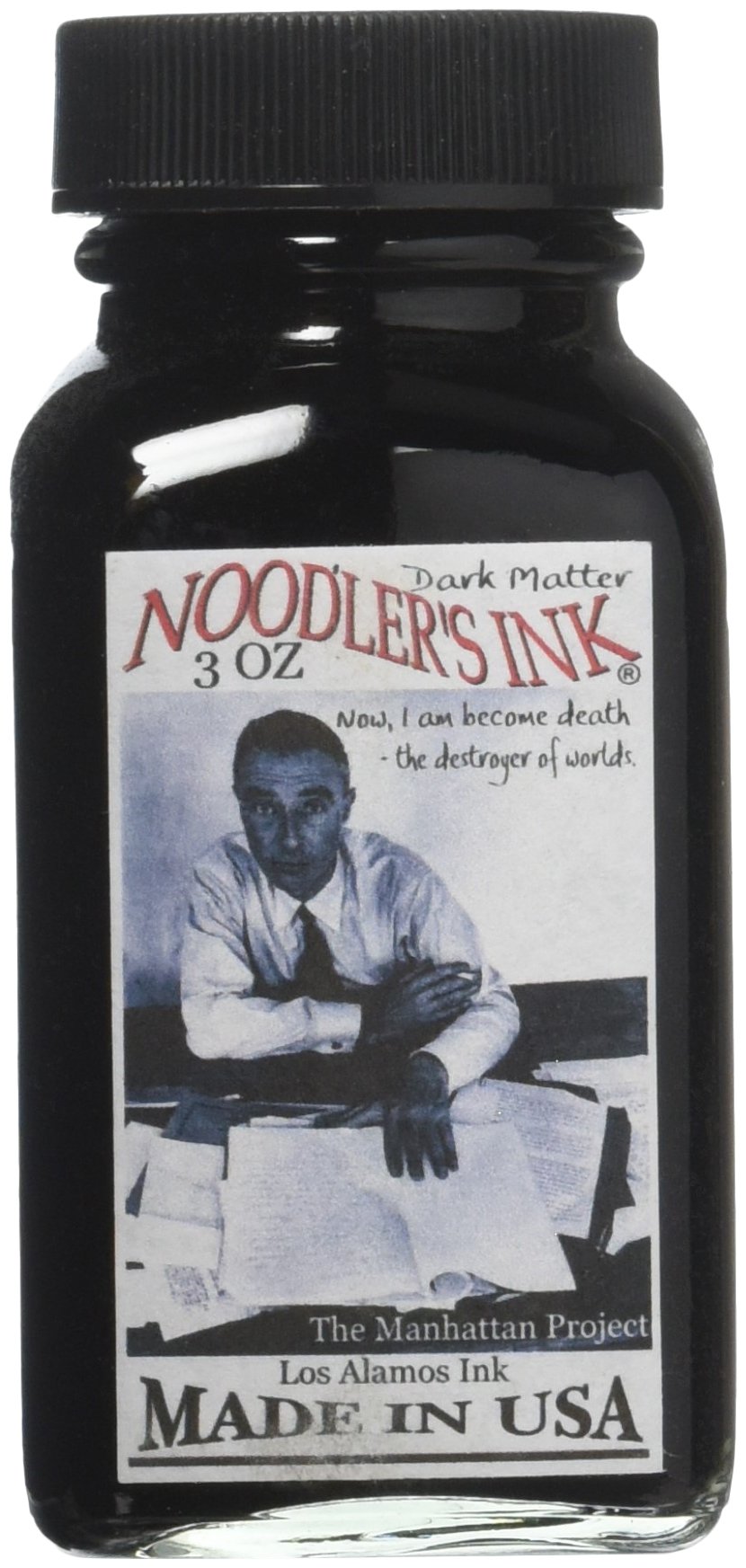 Noodler's Dark Matter Bottled Ink Refill - Fountain Pen Ink for Writing, Drawing & Calligraphy - Perfect for Journaling, Office Use & Artistic Projects