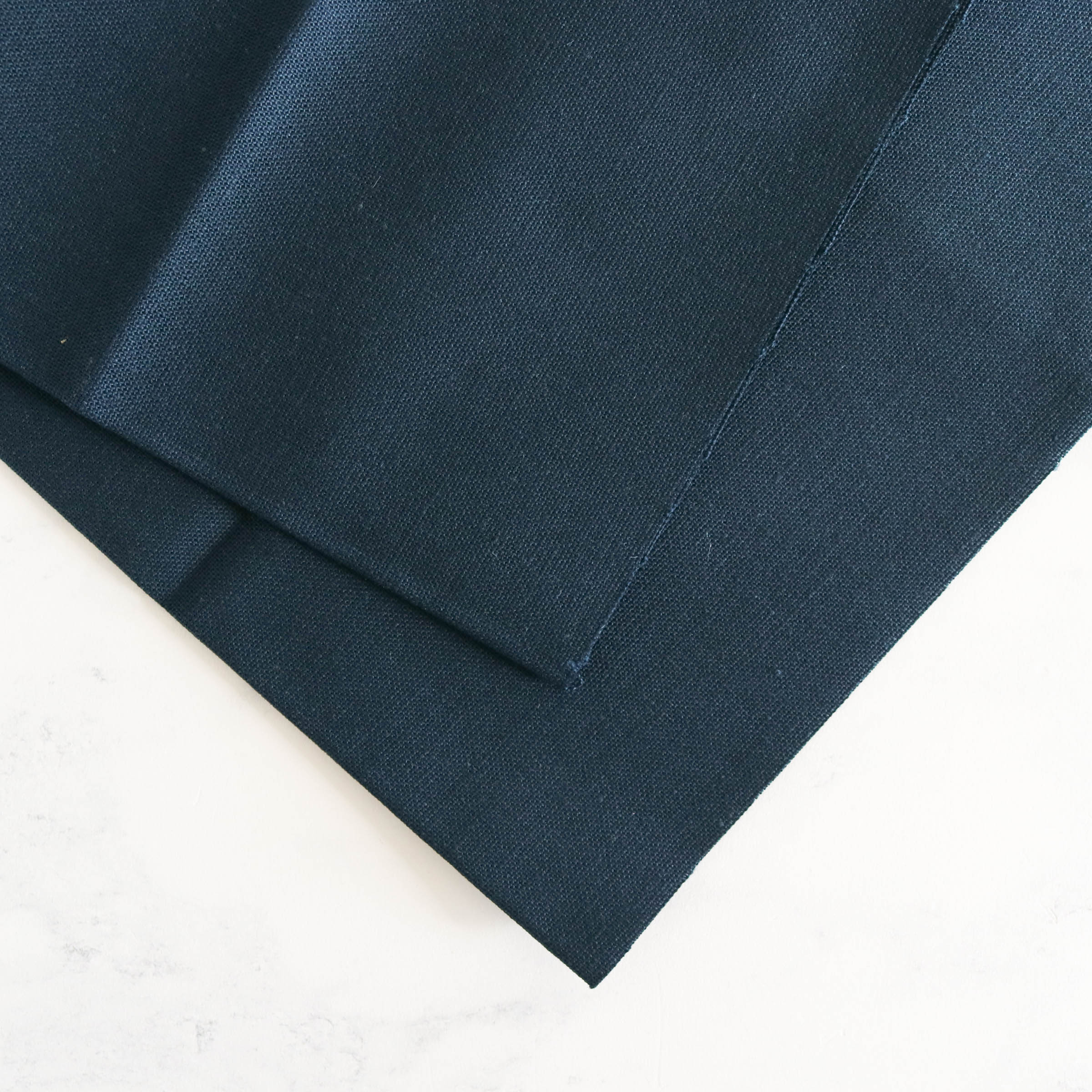 Premium Cotton Hand Embroidery Fabric - Dark Navy Blue - Ideal for DIY Crafts, Quilting, and Home Decor Projects