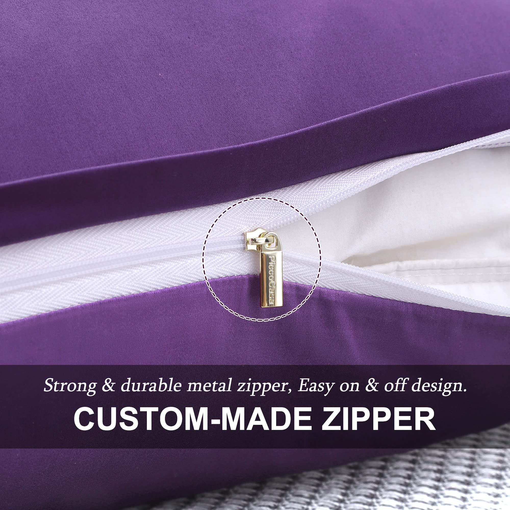 Soft & Breathable Pillowcases Set of 2 - 100% Cotton Standard Size Pillow Covers for Bedroom - Perfect for Home, Hotel, and Travel Use