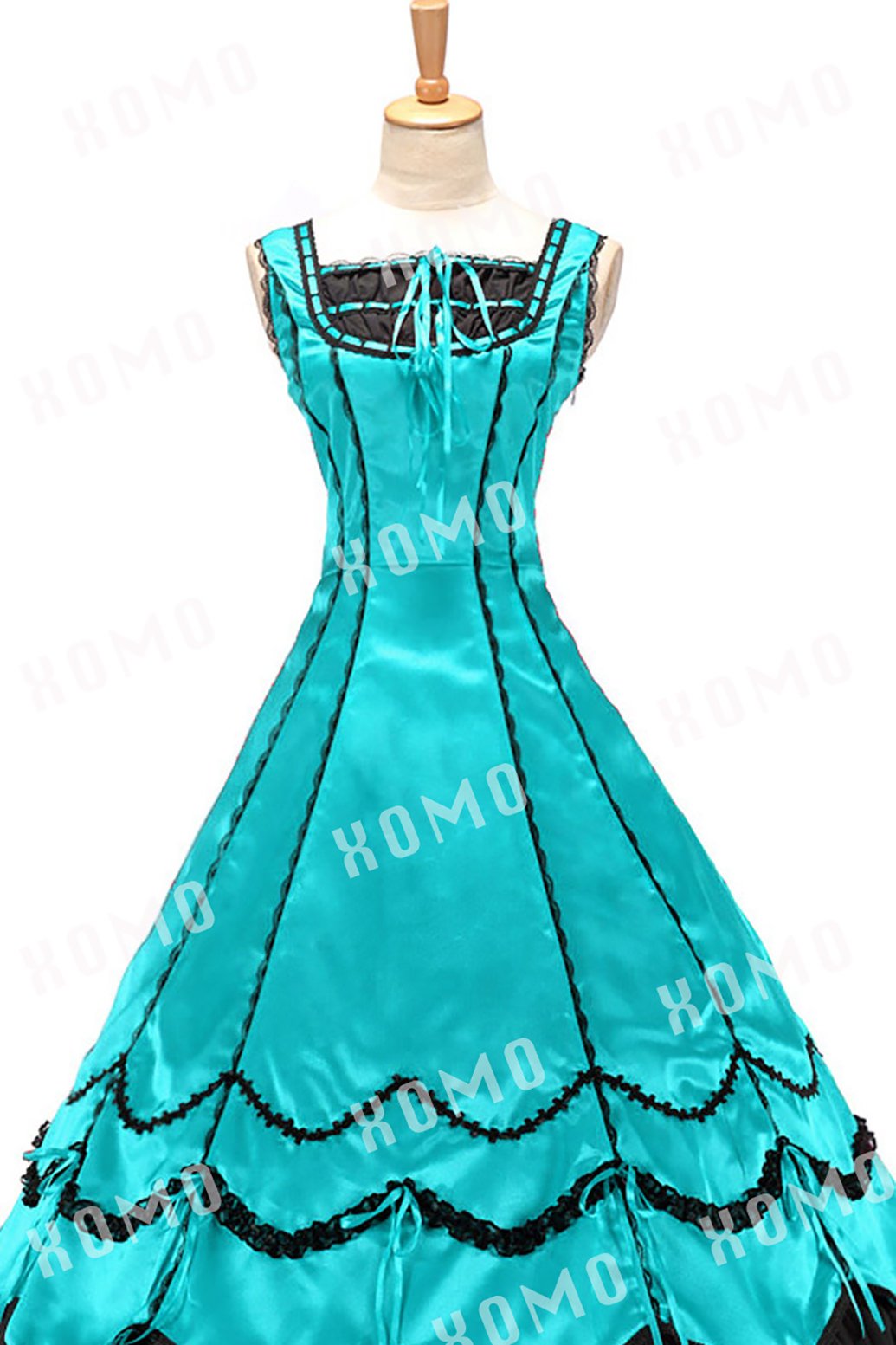 Elegant Civil War Gothic Southern Belle Satin Evening Dress - Sleeveless Vintage Ball Gown for Historical Reenactments & Costume Parties