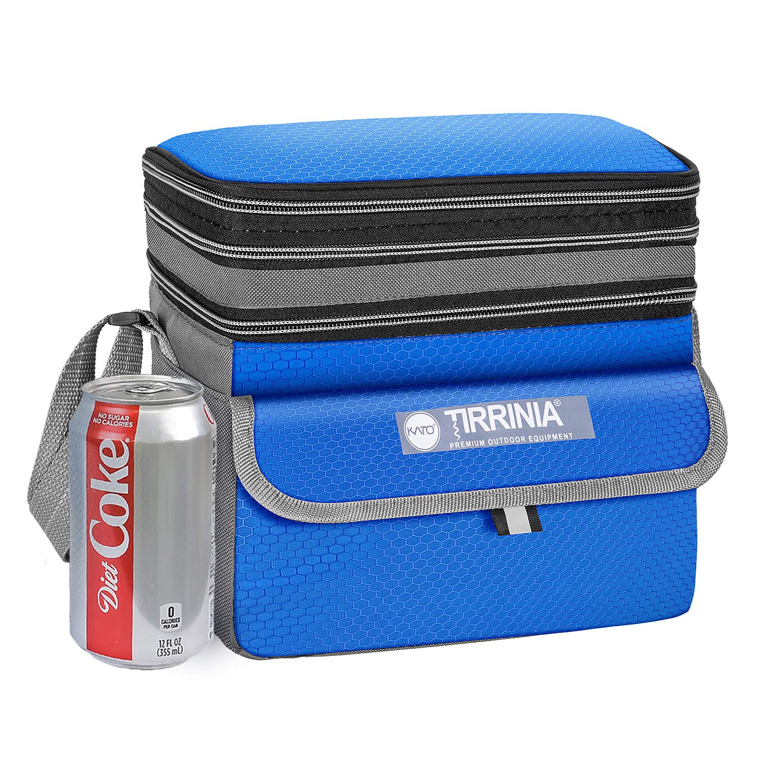 Tirrinia Insulated Lunch Bag - Leakproof & Expandable Reusable Lunch Box for Women, Men & Kids - Perfect for Office, School & Picnics - Blue Cooler Tote for Food Storage