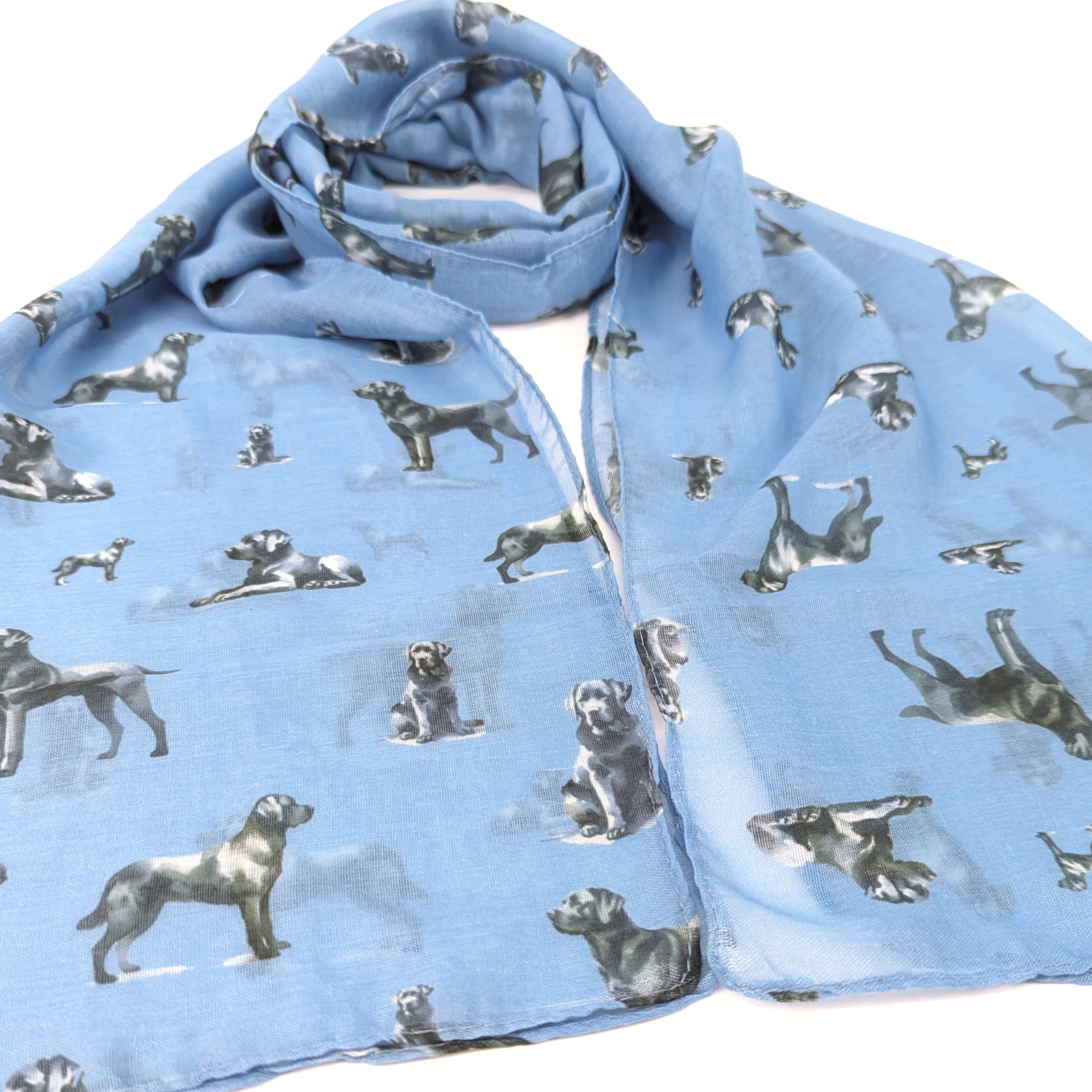 Stylish Denim Dog Scarf (50x180cm) - Fashionable Pet Accessory for Small & Medium Dogs - Perfect for Outdoor Walks & Photo Shoots