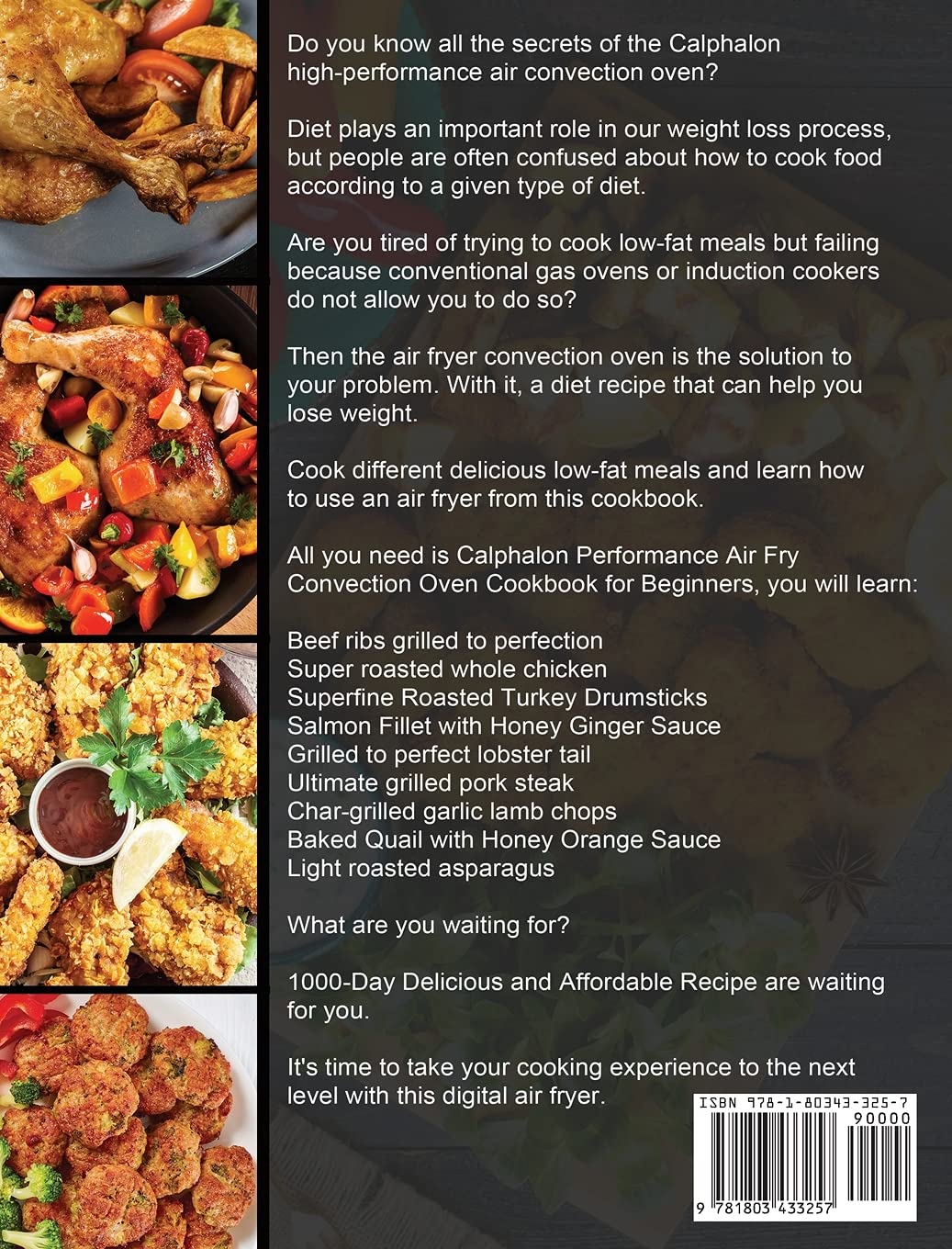 Calphalon Performance Air Fry Convection Oven Cookbook: 1000 Easy & Budget-Friendly Recipes for Air Frying, Baking, Toasting | Perfect for Beginners & Family Meals