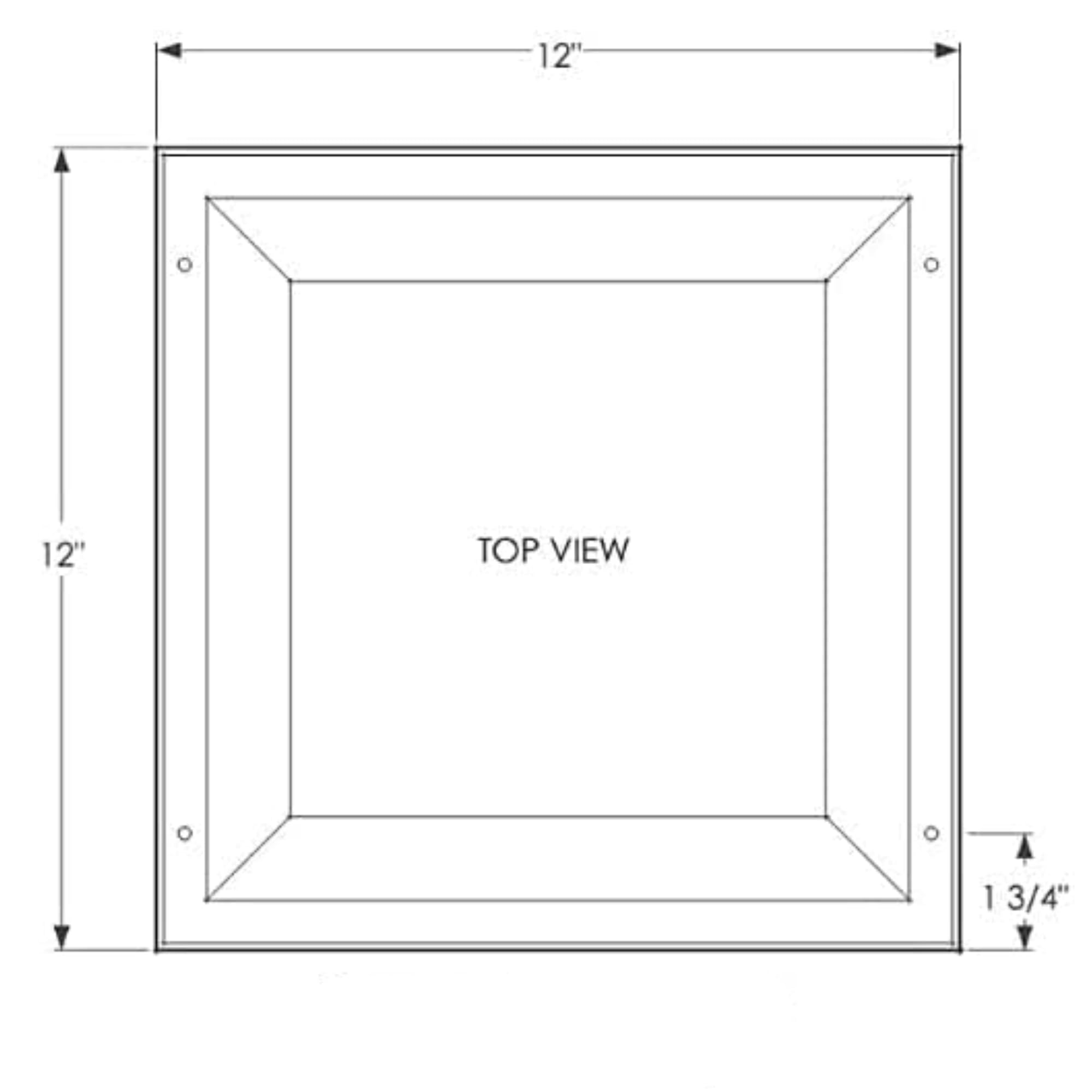 KastLite Clear Polycarbonate Vandal-Proof Lens Cover 12x12 Inch | Shatter-Resistant Light Diffuser for Security Fixtures | Durable Alternative to Lithonia VR4 | Ideal for Outdoor Lighting, Parking Garages & High-Traffic Areas