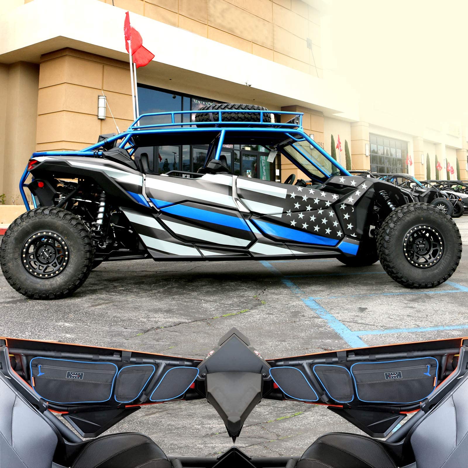 Premium Can-Am Maverick X3 Accessories (2017-2021) - Door Bags, Overhead & Under Seat Storage Combo for Off-Road Adventures & Trail Riding