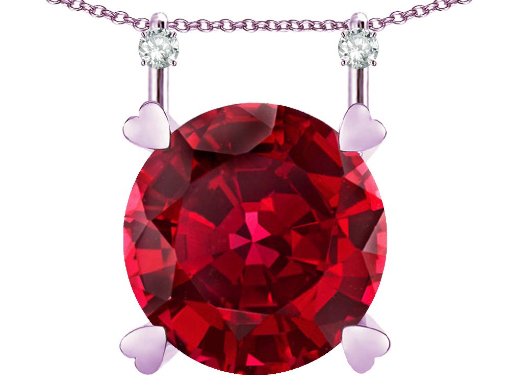 14K Gold Round 7mm Stackable Mothers Heart Pendant Necklace - Perfect for Gifts, Layering & Everyday Jewelry for Women