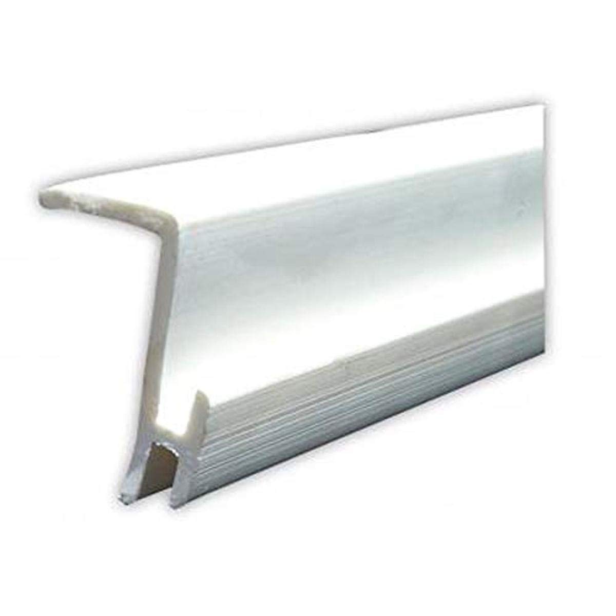 JR Products 80291 White Ceiling Track - Type C, 96 Inches - Heavy Duty Curtain Rail System for Home, Office & Commercial Spaces