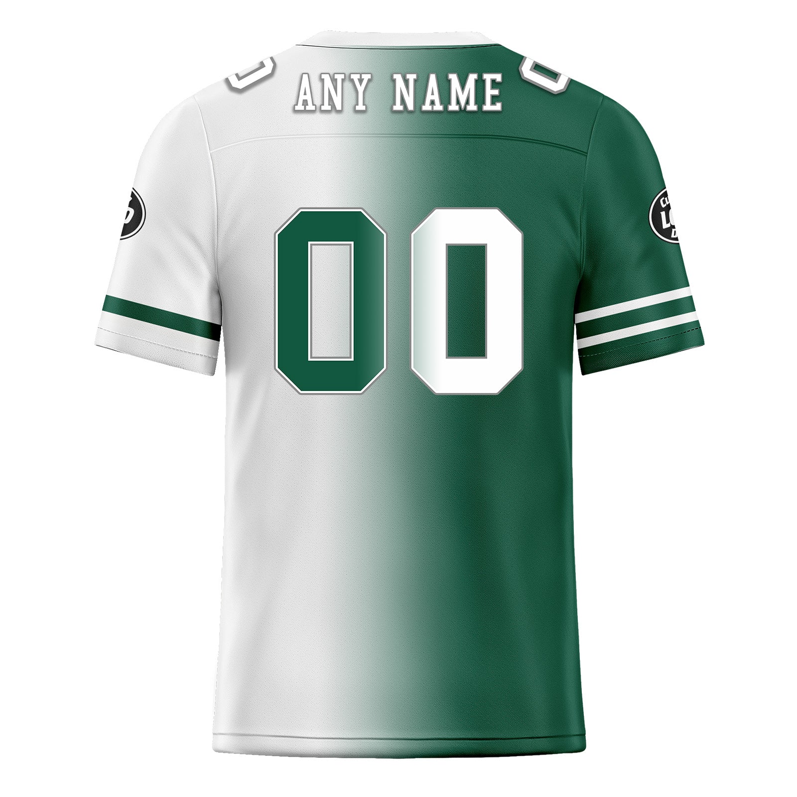 Custom Green & White New York Personalized Authentic Football Jersey FBJ02 D028017 - Perfect for Game Day, Fan Events & Sports Collectibles