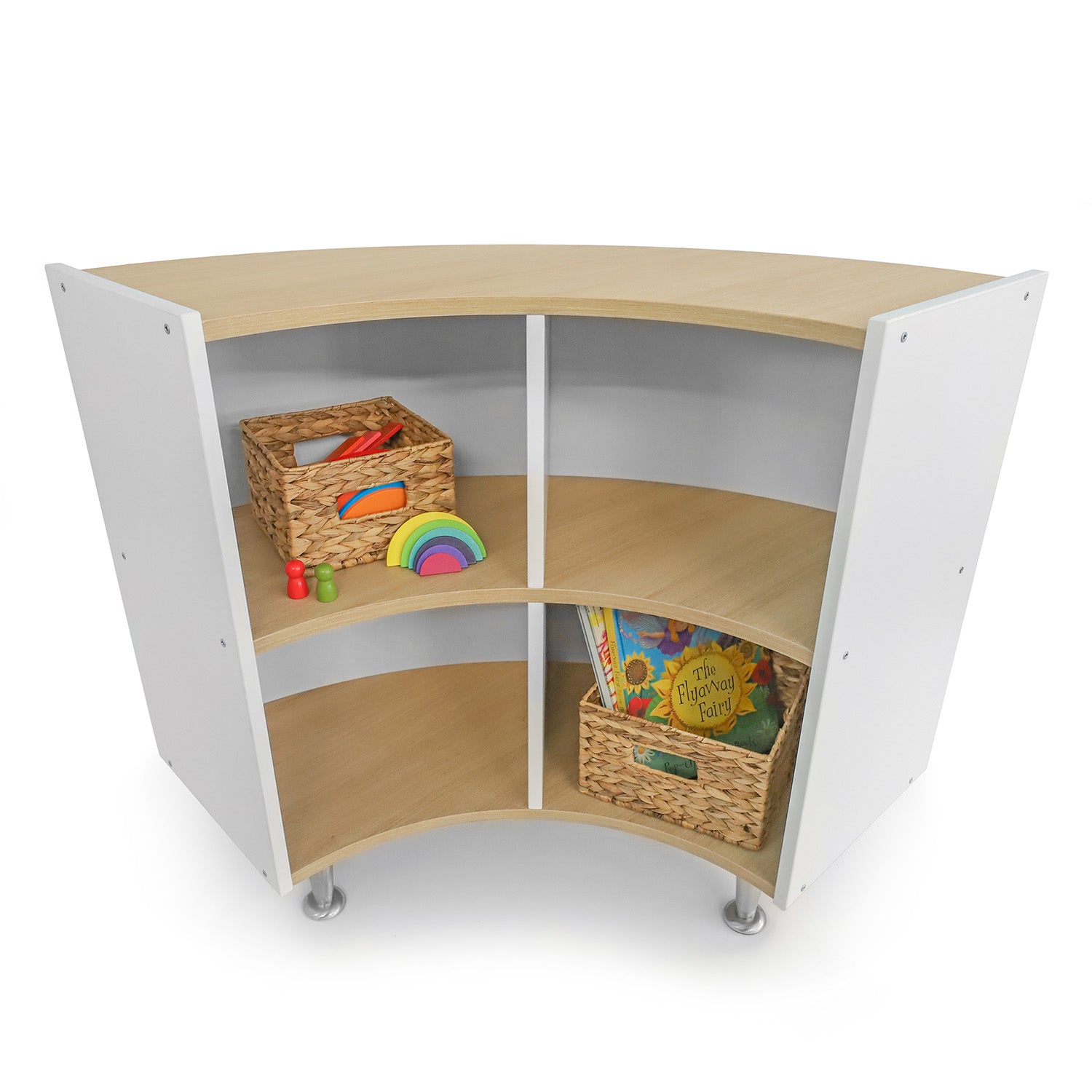 Elevated™ Curve Out Storage Cabinet 33H - Modern Bathroom Vanity with Ample Storage Space, Perfect for Small Bathrooms & Powder Rooms (Model WB1924)
