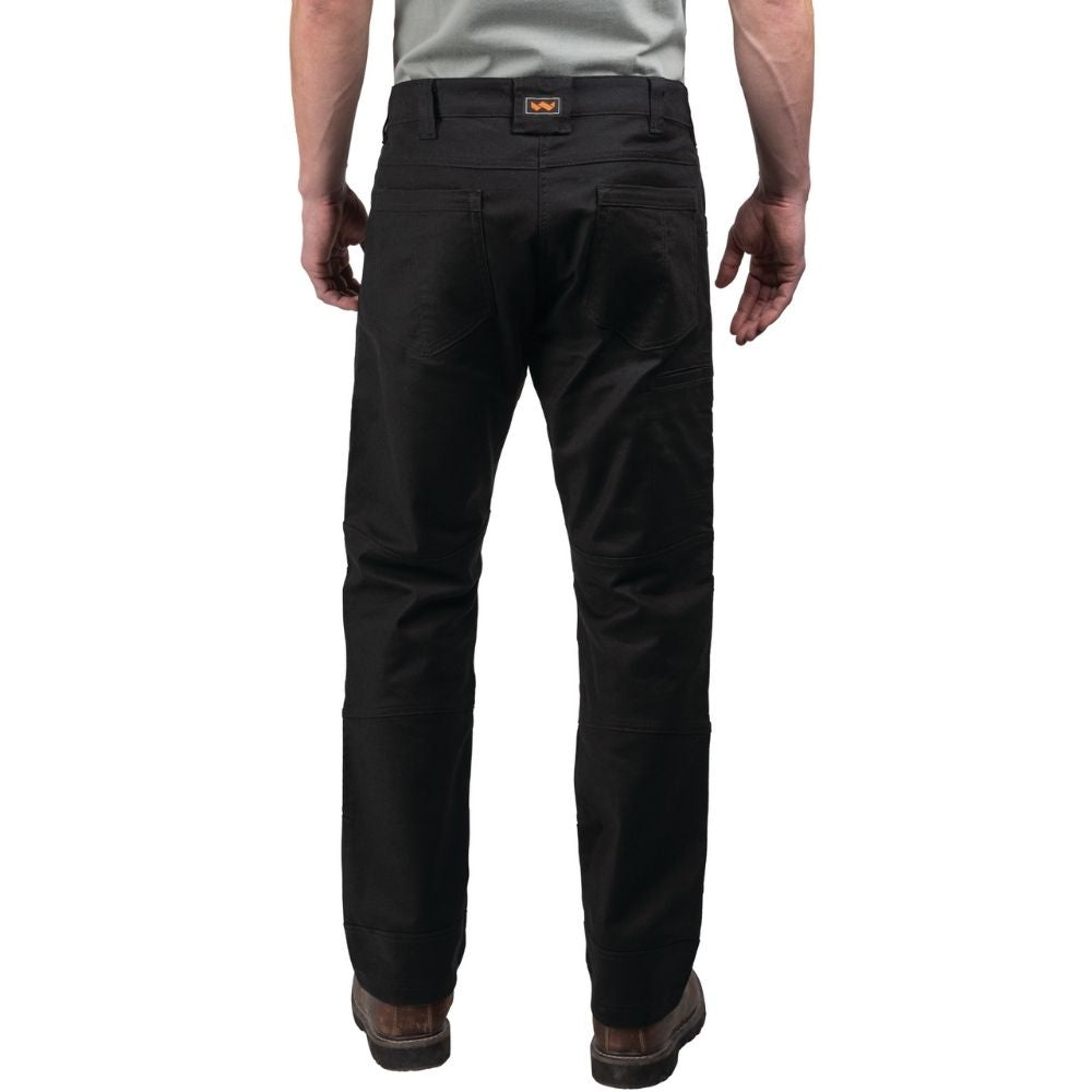 Walls Ditchdigger All-Season Twill Double Knee Men's Work Pants YP96 - Midnight Black | Durable Construction Workwear for Outdoor Labor, Farming & Heavy-Duty Jobs