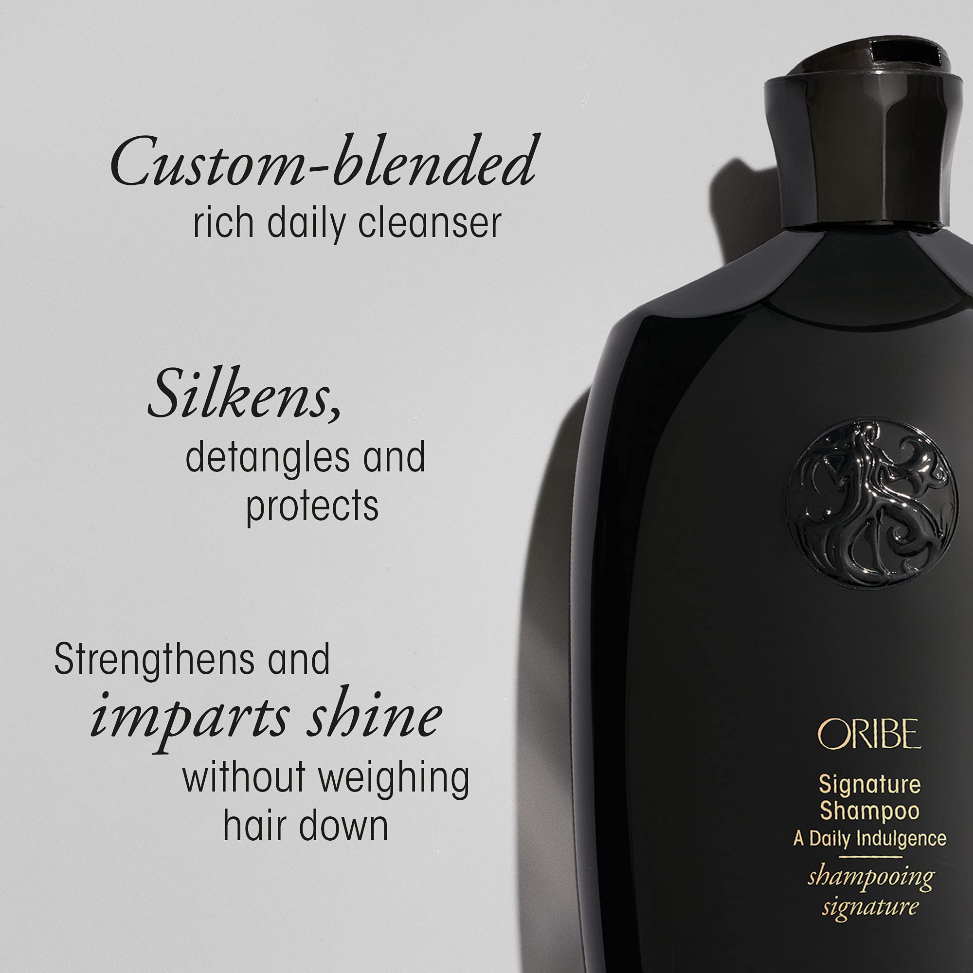 Oribe Signature Shampoo & Conditioner Set - 8.5 oz Shampoo + 6.8 oz Conditioner with Rough Luxury Soft Molding Paste | Premium Hair Care for Smooth, Voluminous Styles | Perfect for Salon-Quality Blowouts & Everyday Styling