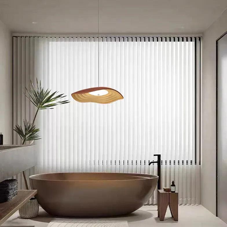 Modern Wavy Resin Pendant Light - Stylish Dining Room Ceiling Lamp for Kitchen Island, Breakfast Nook & Contemporary Home Decor